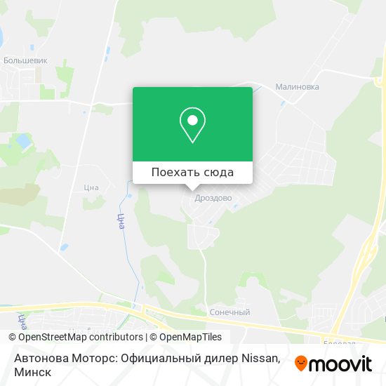 Карта Автонова Моторс: Официальный дилер Nissan