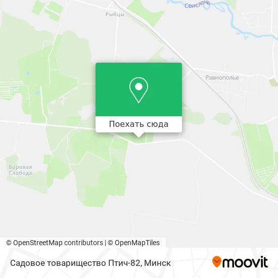 Карта Садовое товарищество Птич-82