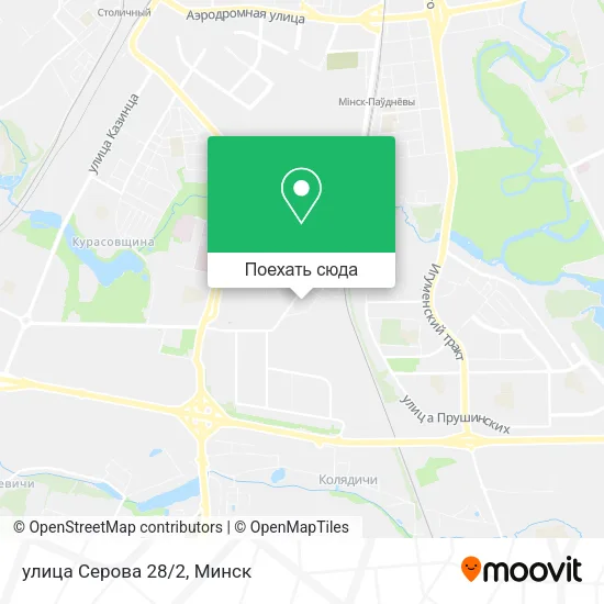 Карта улица Серова 28/2