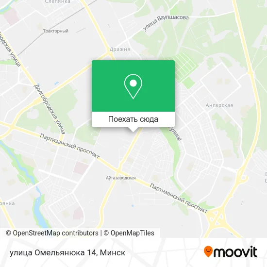 Карта улица Омельянюка 14