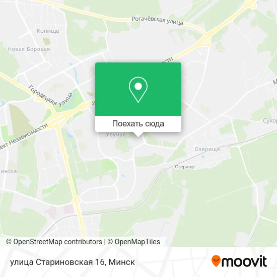 Карта улица Стариновская 16