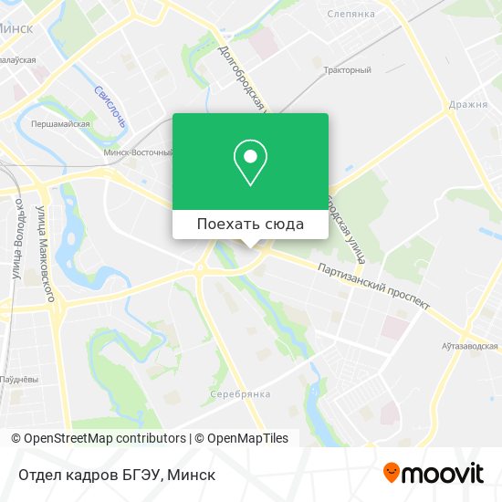 Карта Отдел кадров БГЭУ