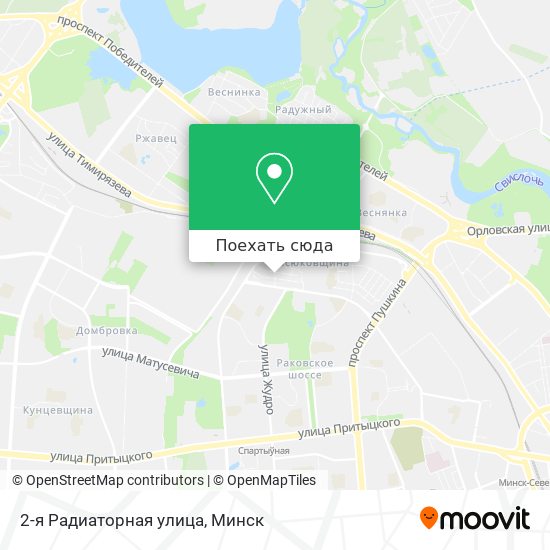 Карта 2-я Радиаторная улица