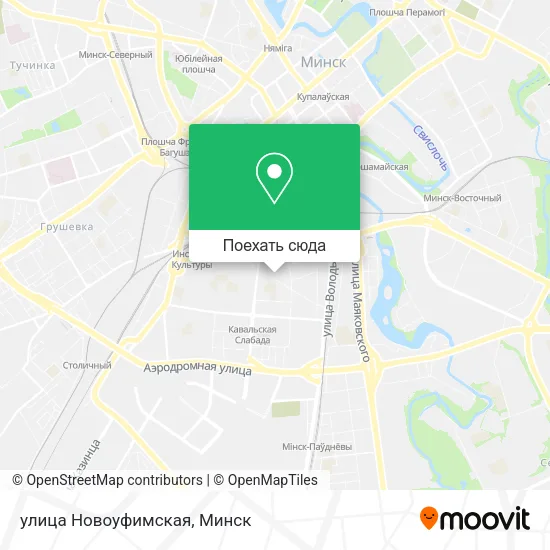 Карта улица Новоуфимская