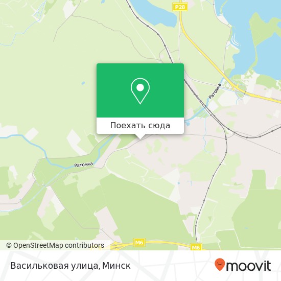 Карта Васильковая улица