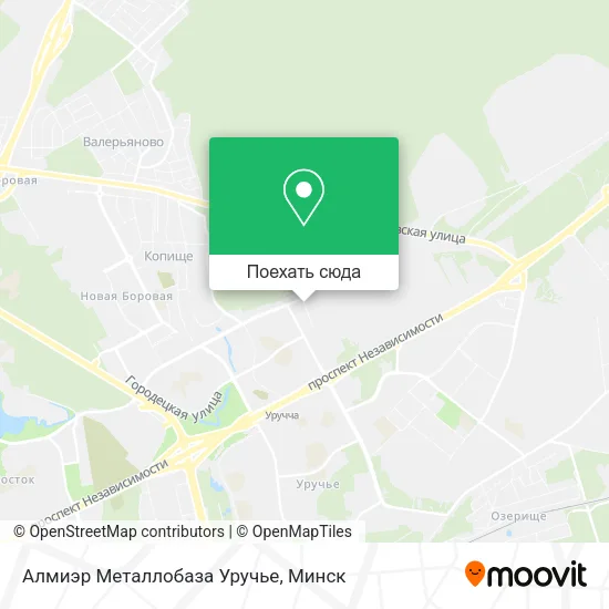 Карта Алмиэр Металлобаза Уручье