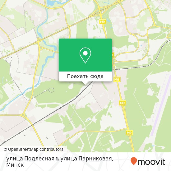 Карта улица Подлесная & улица Парниковая