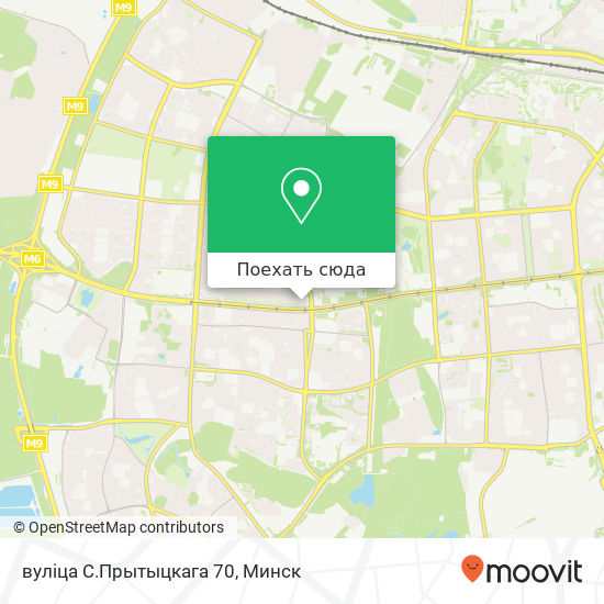 Карта вуліца С.Прытыцкага 70