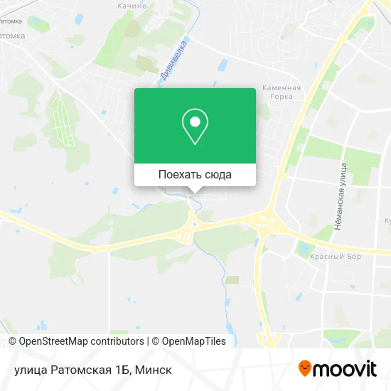 Карта улица Ратомская 1Б