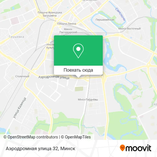 Карта Аэродромная улица 32