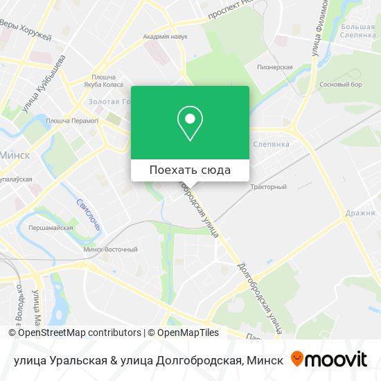 Карта улица Уральская & улица Долгобродская