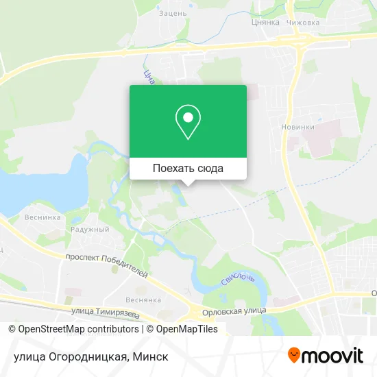 Карта улица Огородницкая