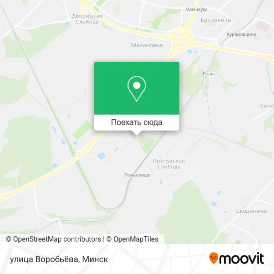 Карта улица Воробьёва