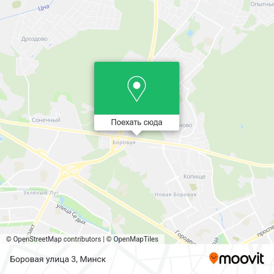 Карта Боровая улица 3