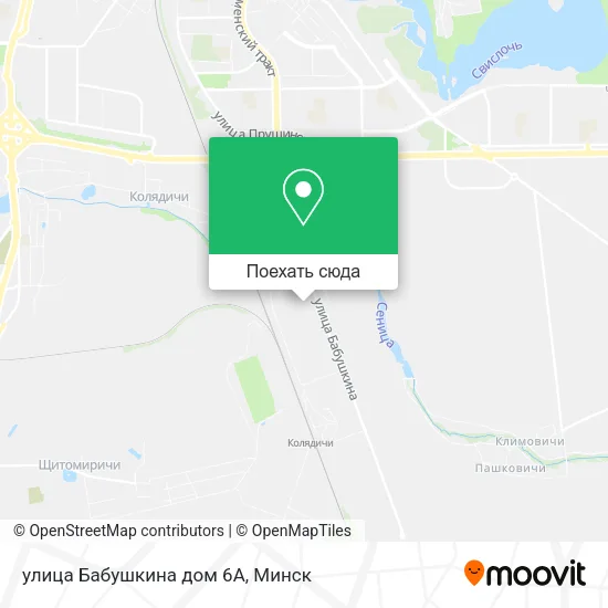 Карта улица Бабушкина дом 6А