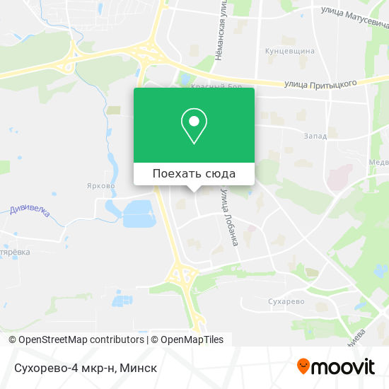 Карта Сухорево-4 мкр-н