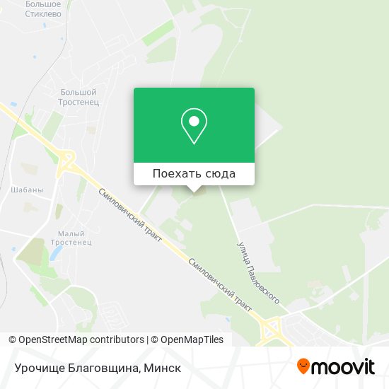 Карта Урочище Благовщина