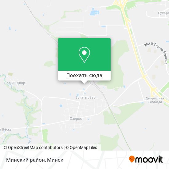 Карта Минский район