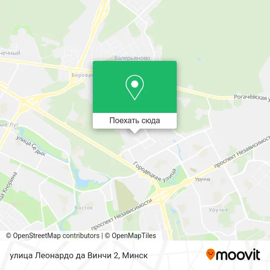 Карта улица Леонардо да Винчи 2