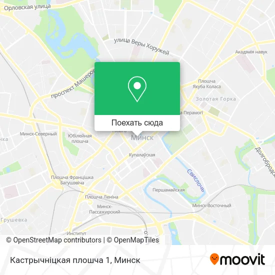 Карта Кастрычніцкая плошча 1