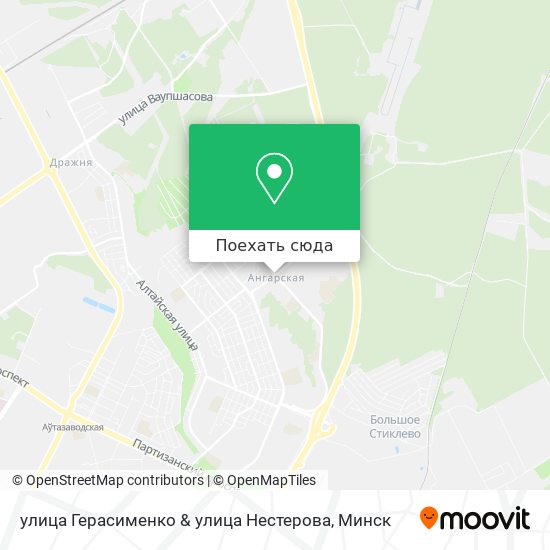 Карта улица Герасименко & улица Нестерова