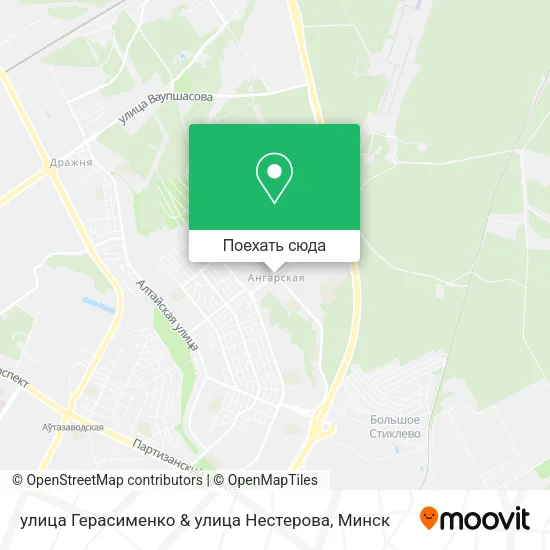 Карта улица Герасименко & улица Нестерова