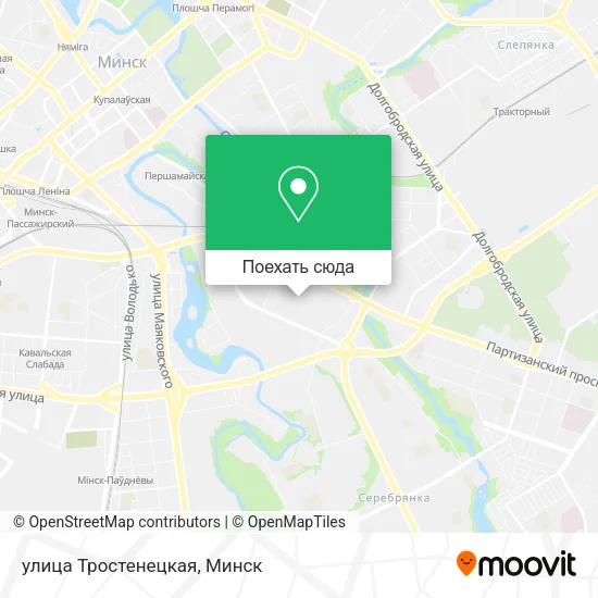 Карта улица Тростенецкая