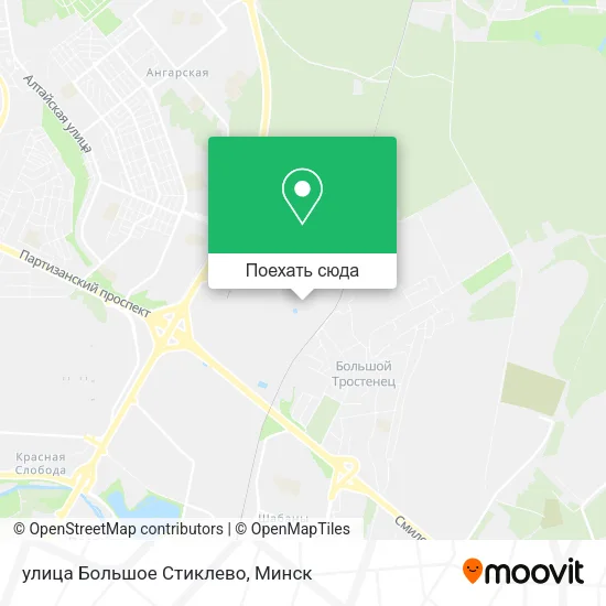Карта улица Большое Стиклево
