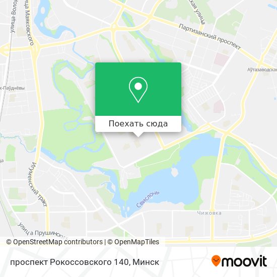 Карта проспект Рокоссовского 140