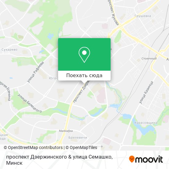 Карта проспект Дзержинского & улица Семашко