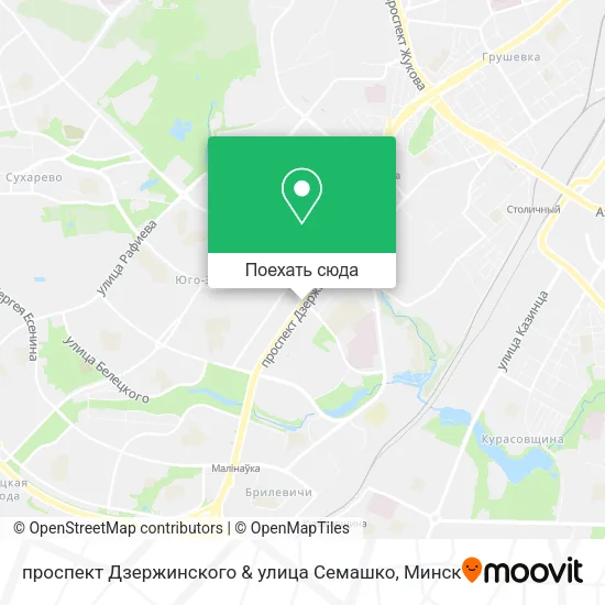Карта проспект Дзержинского & улица Семашко