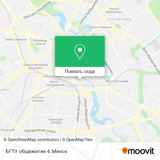 Карта БГТУ общежитие 4