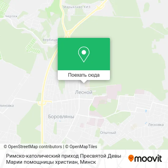 Карта Римско-католический приход Пресвятой Девы Марии помощницы христиан