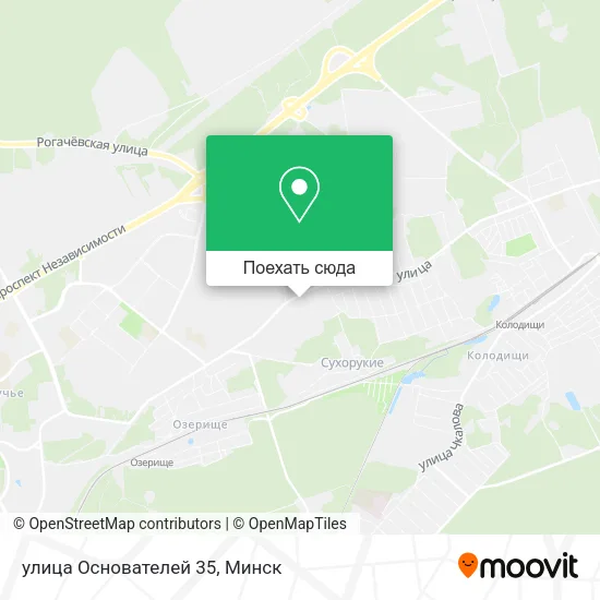 Карта улица Основателей 35