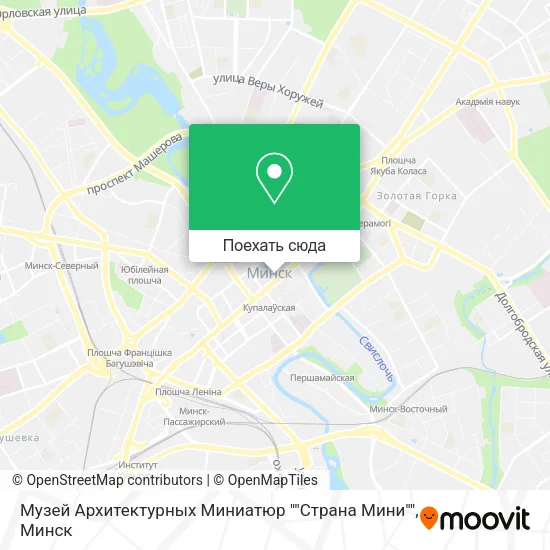 Карта Музей Архитектурных Миниатюр ""Страна Мини""