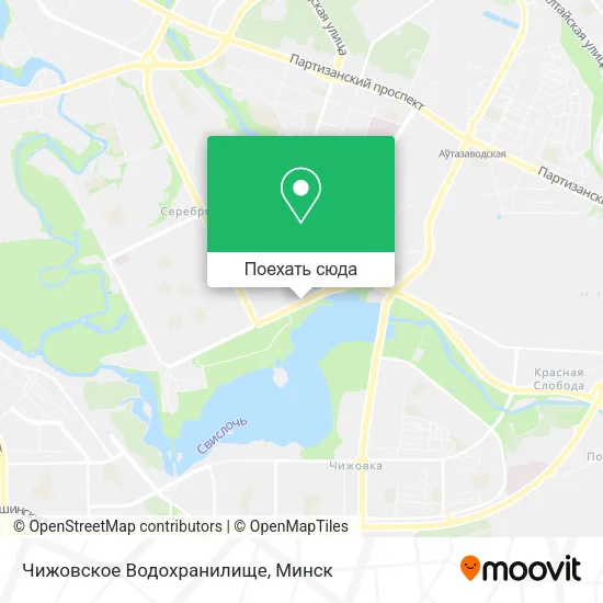 Карта Чижовское Водохранилище