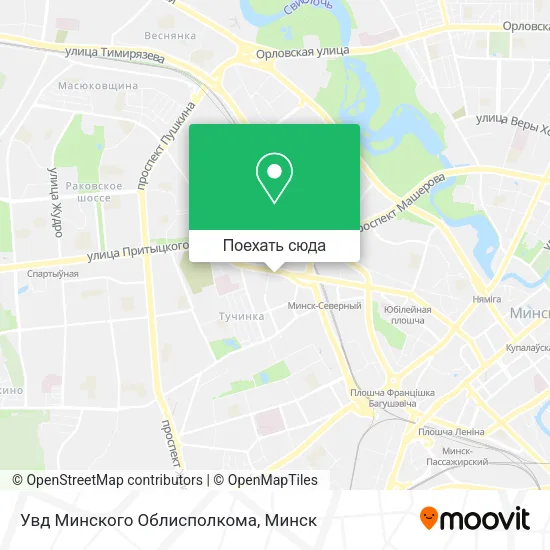 Карта Увд Минского Облисполкома