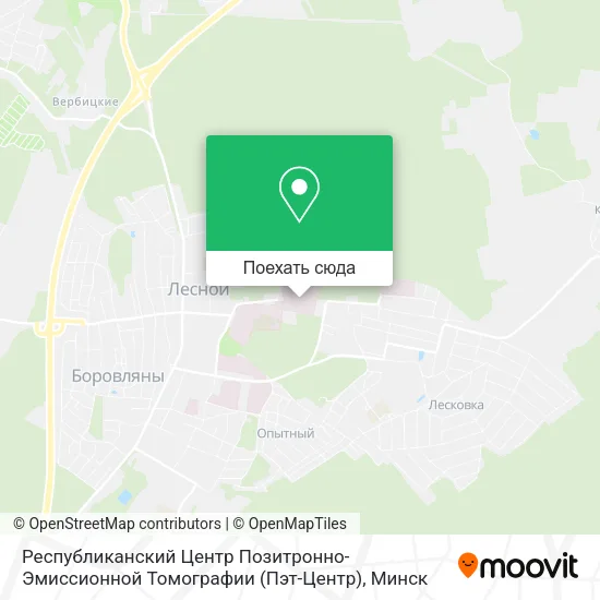 Карта Республиканский Центр Позитронно-Эмиссионной Томографии (Пэт-Центр)