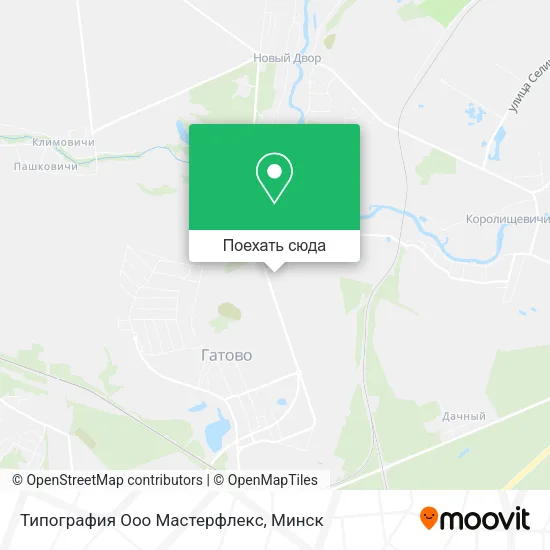 Карта Типография Ооо Мастерфлекс