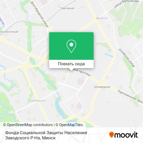 Карта Фонда Социальной Защиты Населения Заводского Р-На
