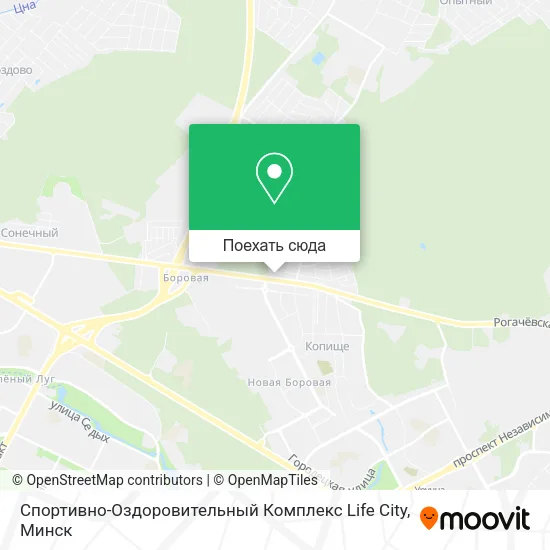 Карта Спортивно-Оздоровительный Комплекс Life City