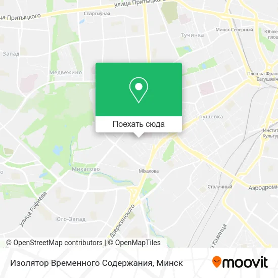 Карта Изолятор Временного Содержания