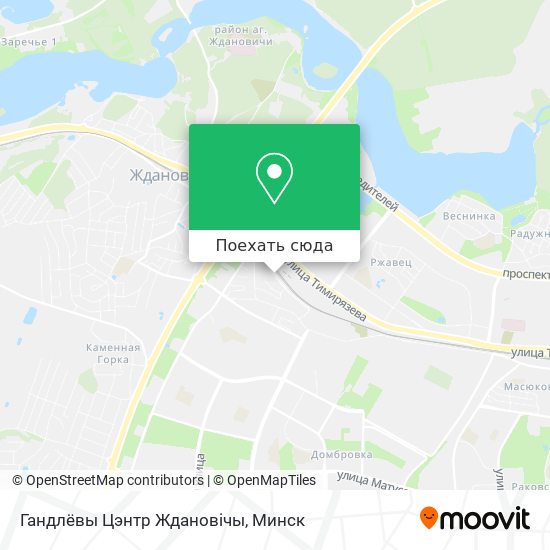 Карта Гандлёвы Цэнтр Ждановічы