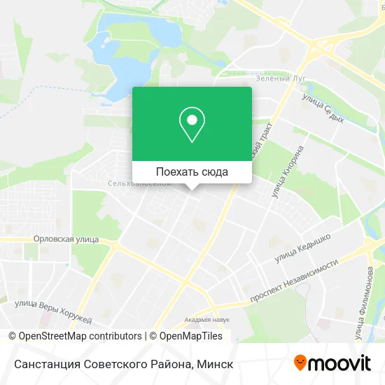 Карта Санстанция Советского Района