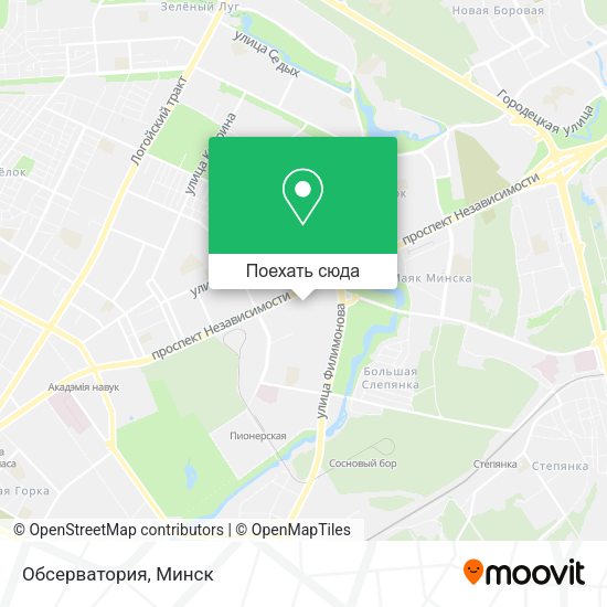 Карта Обсерватория