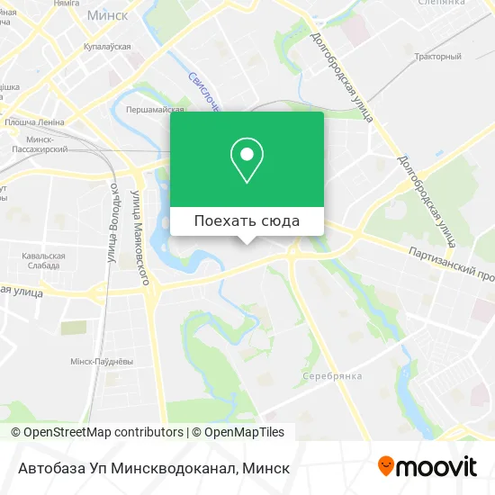 Карта Автобаза Уп Минскводоканал