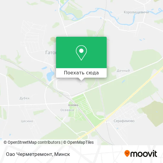 Карта Оао Черметремонт