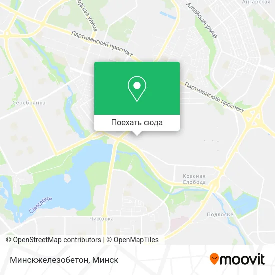 Карта Минскжелезобетон