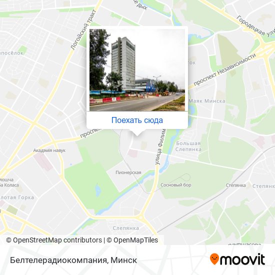 Карта Белтелерадиокомпания
