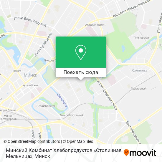 Карта Минский Комбинат Хлебопродуктов «Столичная Мельница»